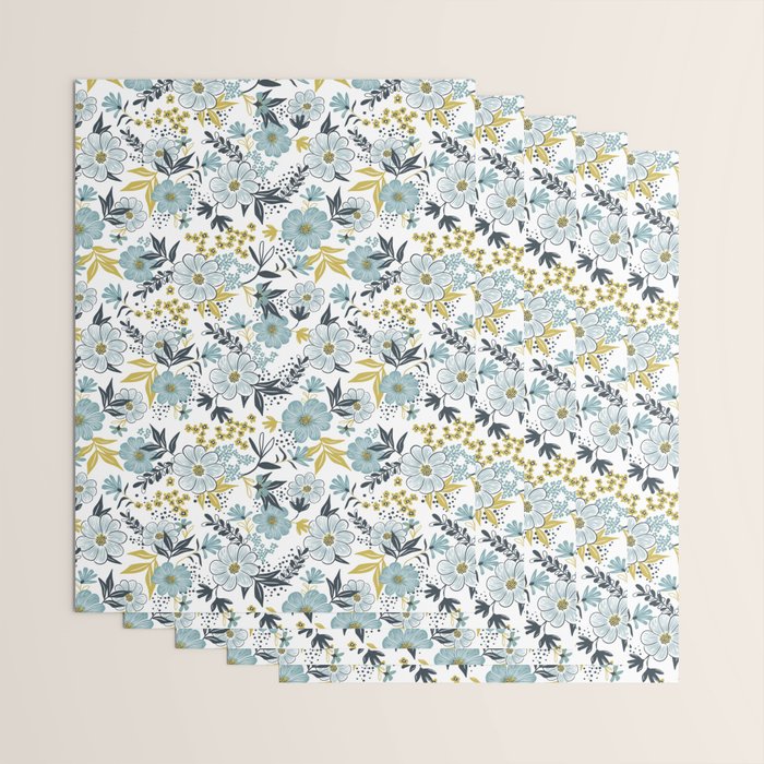 Harper - Dusk Blue Wrapping Paper Gallery Image 3