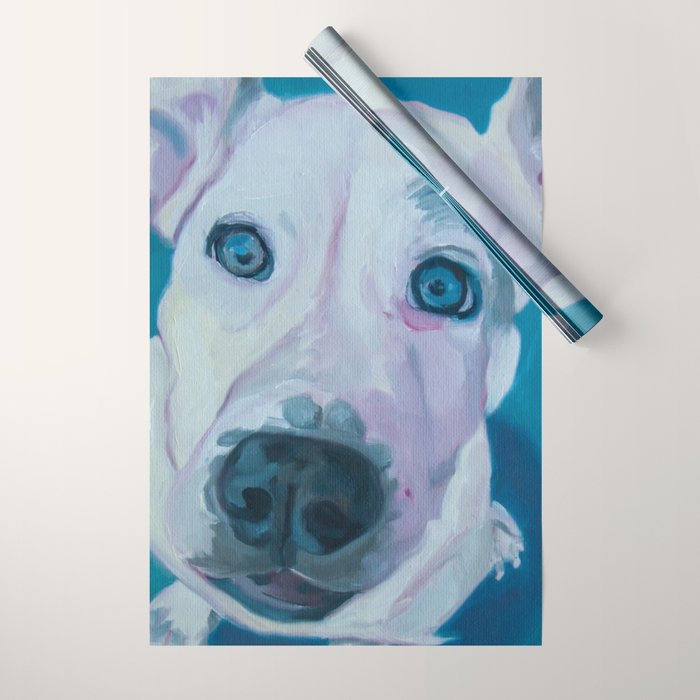Patches o'Houlihan Dog Portrait Wrapping Paper Gallery Image 1