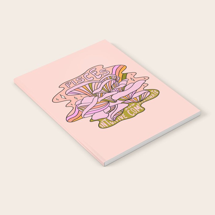 Pisces Mushroom Notebook Gallery Image 2