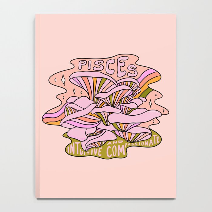 Pisces Mushroom Notebook Gallery Image 4