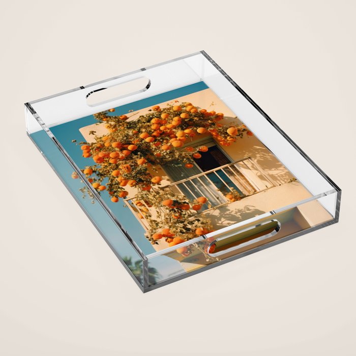 Californian Oranges in Summer Acrylic Tray Gallery Image 1