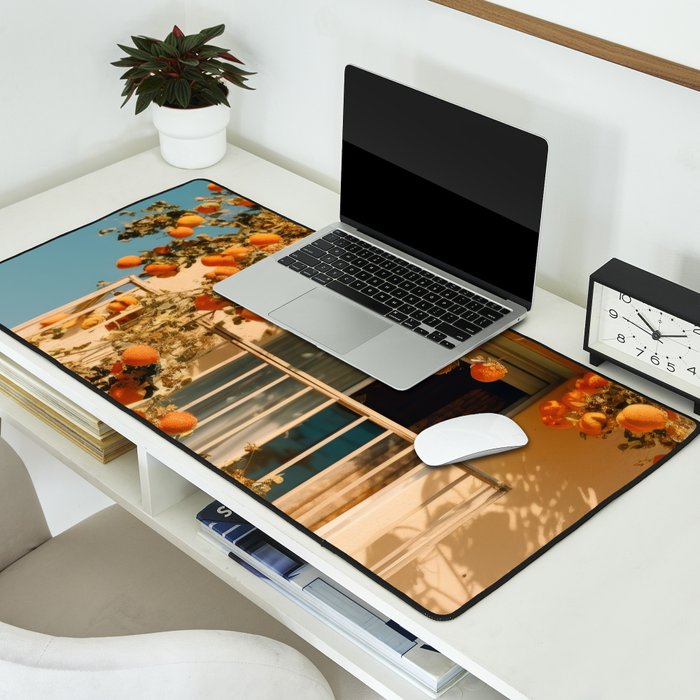 Californian Oranges in Summer Desk Mat Gallery Image 2