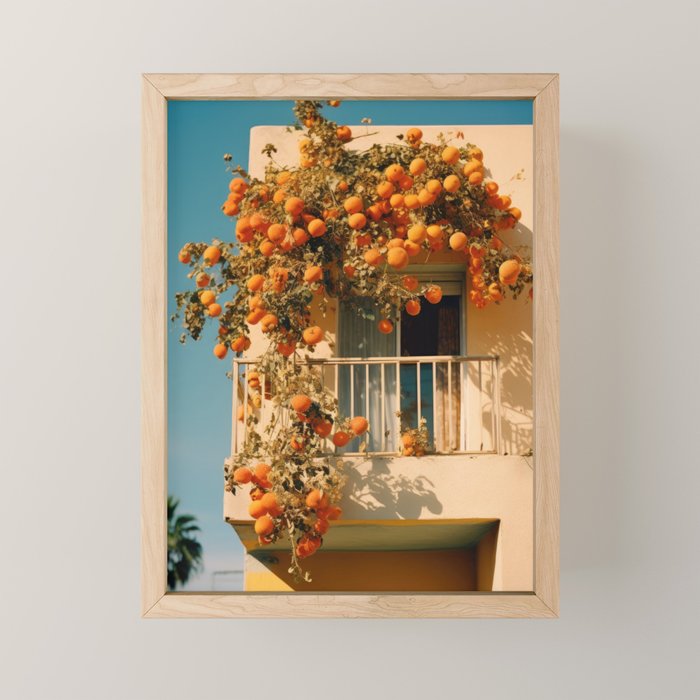 Californian Oranges in Summer Mini Art Print Gallery Image 1