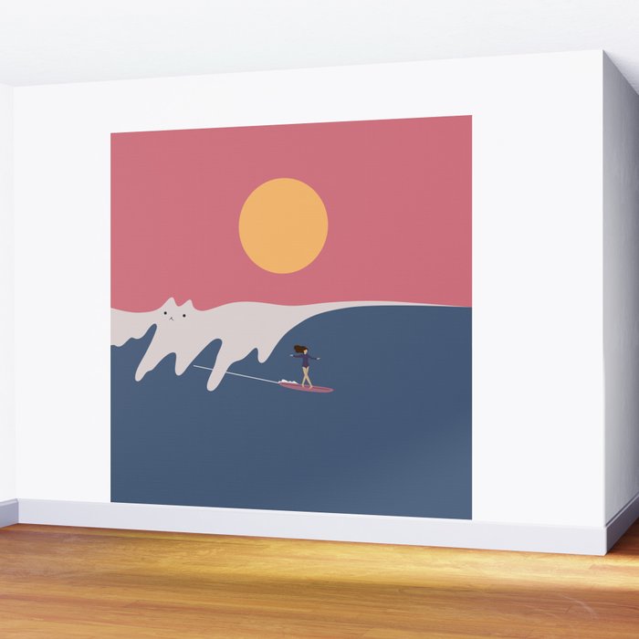 Cat Landscape 91 Wall Mural Gallery Image 2