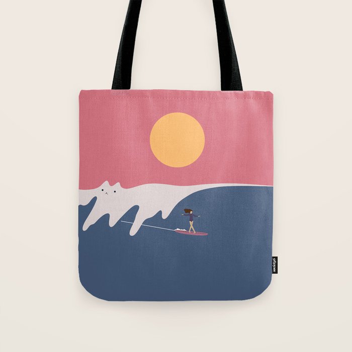 Cat Landscape 91 Tote Bag Gallery Image 1