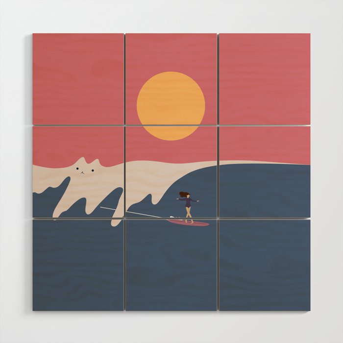 Cat Landscape 91 Wood Wall Art Gallery Image 1