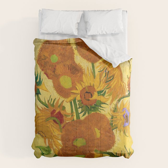 Sunflowers by Van Gogh Comforter Gallery Image 6