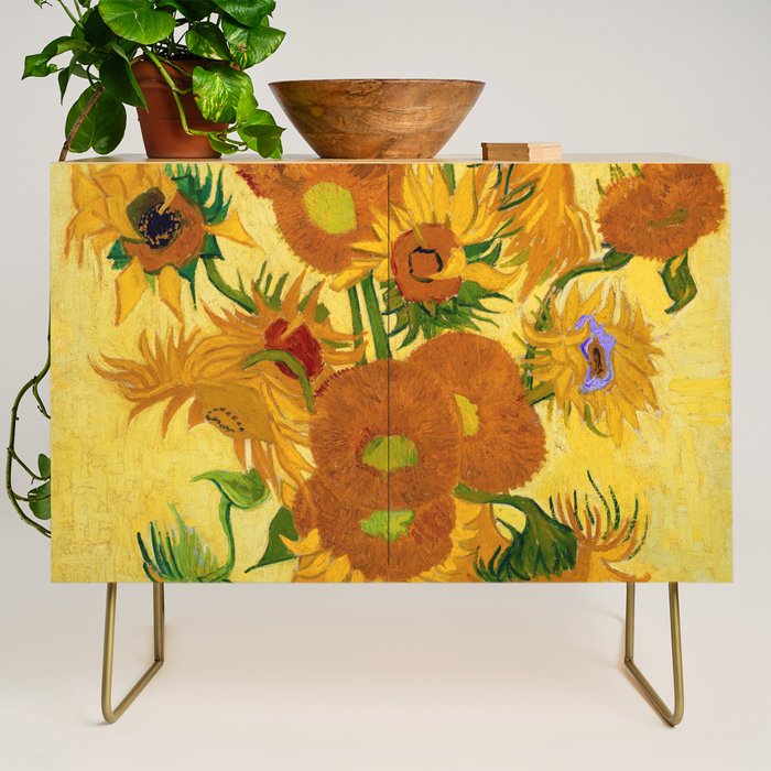 Sunflowers by Van Gogh Credenza Gallery Image 1