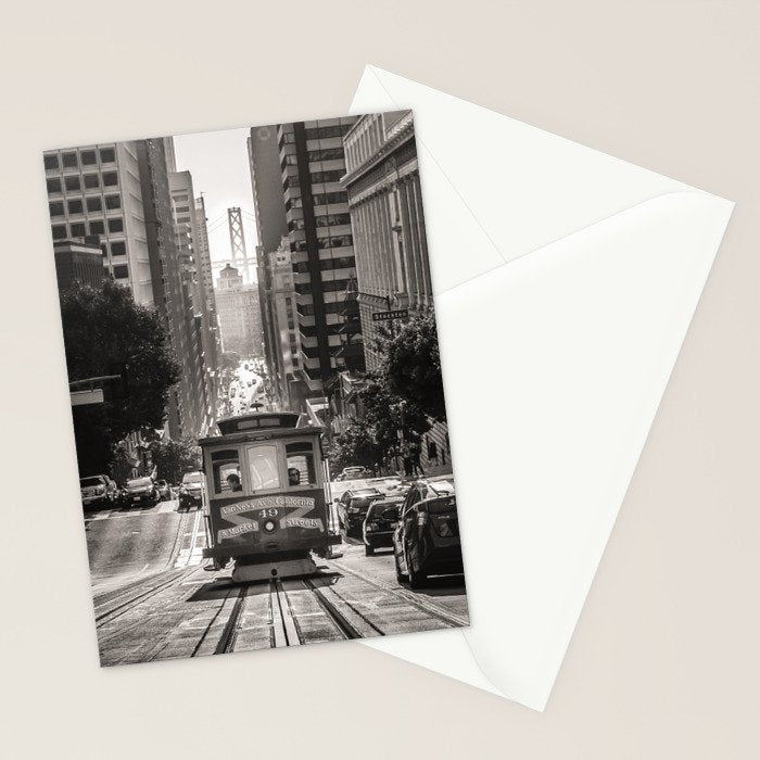 San Francisco Cable Car Stationery Card Gallery Image 2