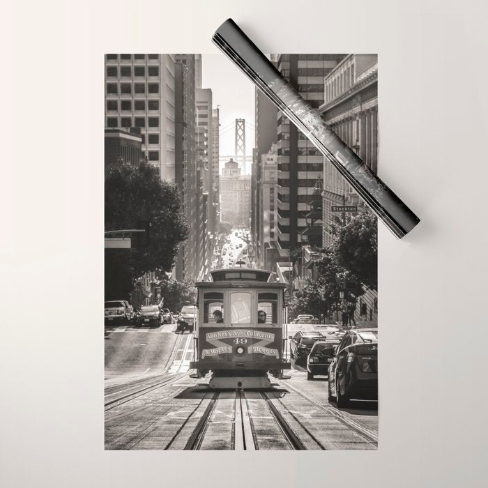 San Francisco Cable Car Wrapping Paper Gallery Image 1