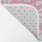 Pink terrazzo flooring seamless pattern with colorful marble rocks Bath Mat Gallery Image 2