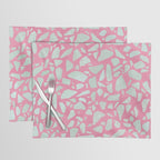 Pink terrazzo flooring seamless pattern with colorful marble rocks Placemat Gallery Image 1