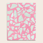 Pink terrazzo flooring seamless pattern with colorful marble rocks Notebook Gallery Image 4