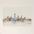 cleveland ohio skyline Welcome Mat Gallery Image 1