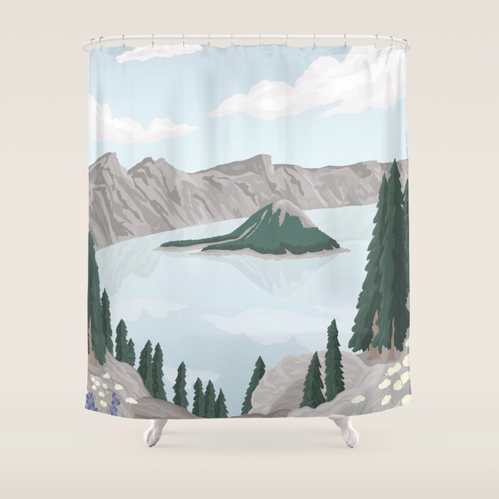 Crater Lake National Park, Oregon Shower Curtain Gallery Image 1