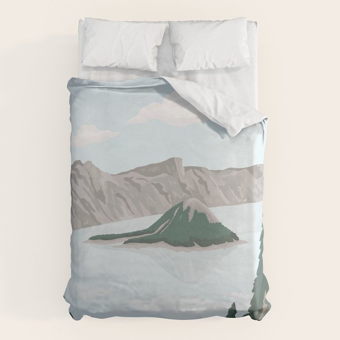 Crater Lake National Park, Oregon Duvet Cover Gallery Image 6