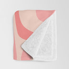 Palm Springs Midcentury Modern Abstract Pattern in Pink Throw Blanket Gallery Image 3