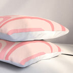 Palm Springs Midcentury Modern Abstract Pattern in Pink Pillow Sham Gallery Image 3