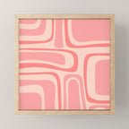 Palm Springs Midcentury Modern Abstract Pattern in Pink Mini Art Print Gallery Image 1