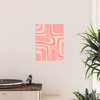 Palm Springs Midcentury Modern Abstract Pattern in Pink Poster Gallery Image 2