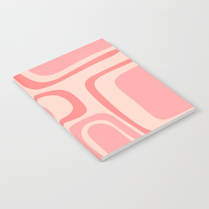 Palm Springs Midcentury Modern Abstract Pattern in Pink Notebook Gallery Image 2