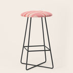 Palm Springs Midcentury Modern Abstract Pattern in Pink Stool Gallery Image 1