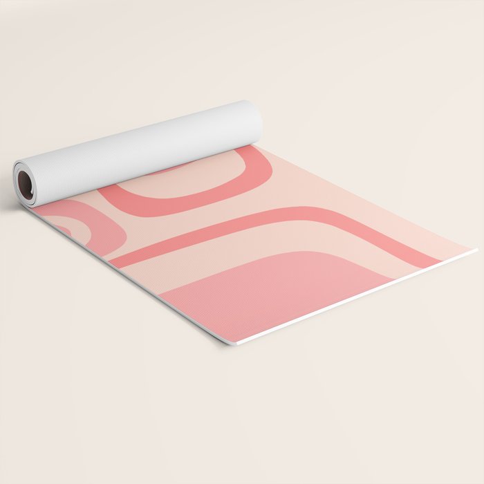 Palm Springs Midcentury Modern Abstract Pattern in Pink Yoga Mat Gallery Image 2