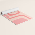 Palm Springs Midcentury Modern Abstract Pattern in Pink Yoga Mat Gallery Image 2