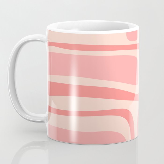 Palm Springs Midcentury Modern Abstract Pattern in Pink Coffee Mug Gallery Image 3