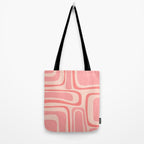 Palm Springs Midcentury Modern Abstract Pattern in Pink Tote Bag Gallery Image 2