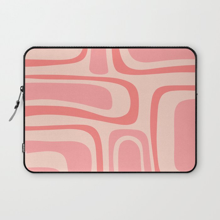 Palm Springs Midcentury Modern Abstract Pattern in Pink Laptop Sleeve Gallery Image 1