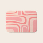 Palm Springs Midcentury Modern Abstract Pattern in Pink Bath Mat Gallery Image 1