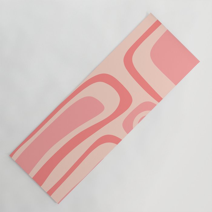 Palm Springs Midcentury Modern Abstract Pattern in Pink Yoga Mat Gallery Image 1