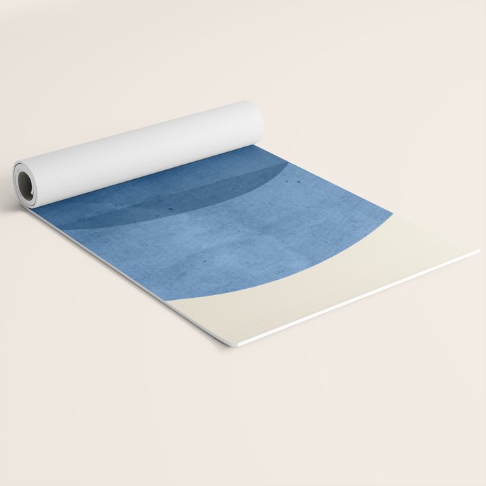 Abstract Shapes 37-Blue Yoga Mat Gallery Image 2
