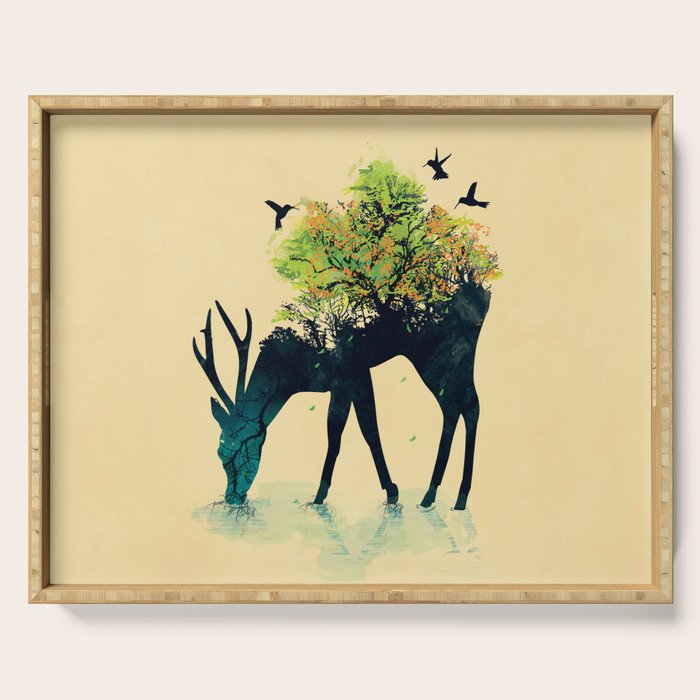 Watering (A Life Into Itself) Serving Tray Gallery Image 1