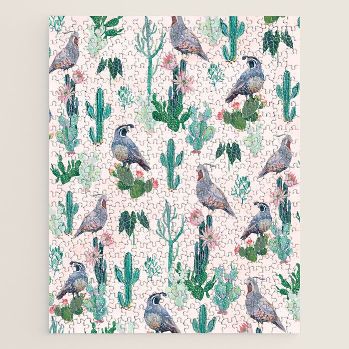 Cactus Quail  Jigsaw Puzzle Gallery Image 1