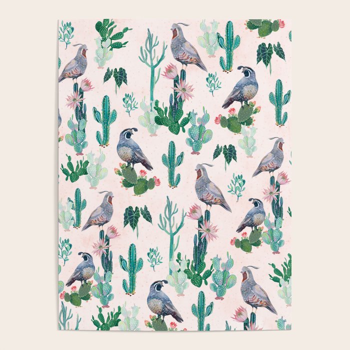 Cactus Quail  Poster Gallery Image 4