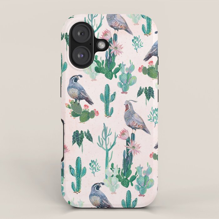 Cactus Quail  iPhone Case Gallery Image 1
