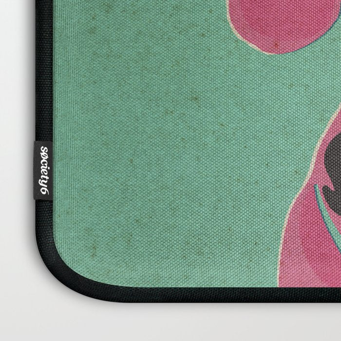 Abstract Dachshund in Pink and Purple Laptop Sleeve Gallery Image 3