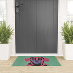 Abstract Dachshund in Pink and Purple Welcome Mat Gallery Image 3