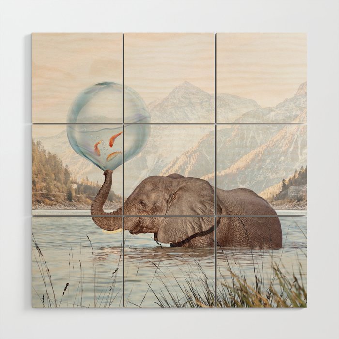 In a Bubble Wood Wall Art Gallery Image 1