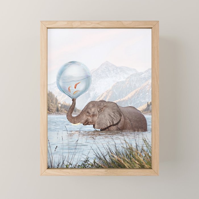 In a Bubble Mini Art Print Gallery Image 1