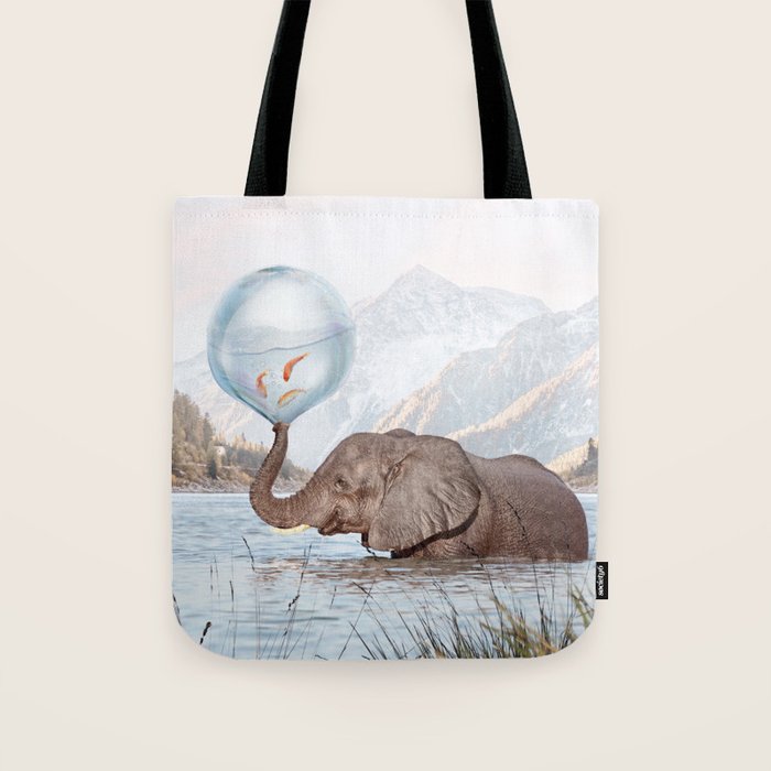 In a Bubble Tote Bag Gallery Image 1