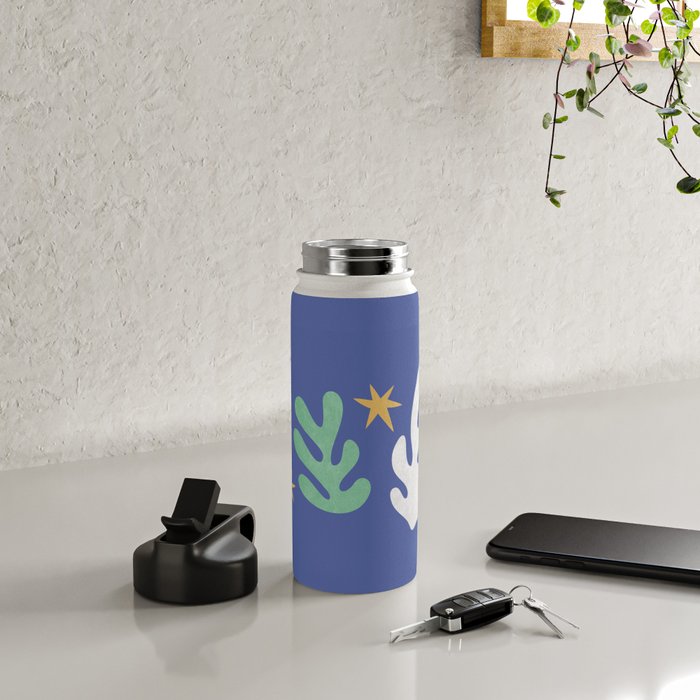 Inspired by Matisse - Seagrass and Sun 1-2  Water Bottle Gallery Image 4