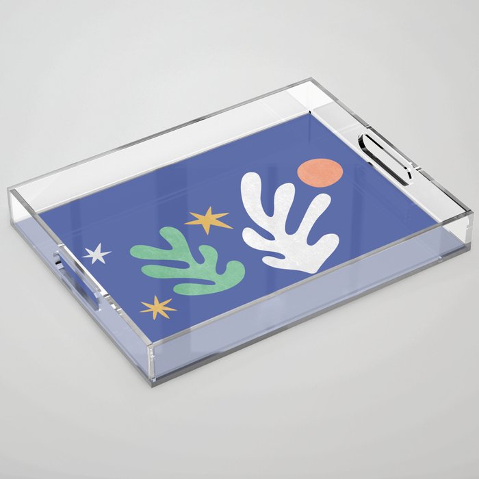 Inspired by Matisse - Seagrass and Sun 1-2  Acrylic Tray Gallery Image 1