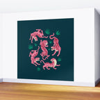 Night Race: Pink Tiger Edition Wall Mural Gallery Image 2