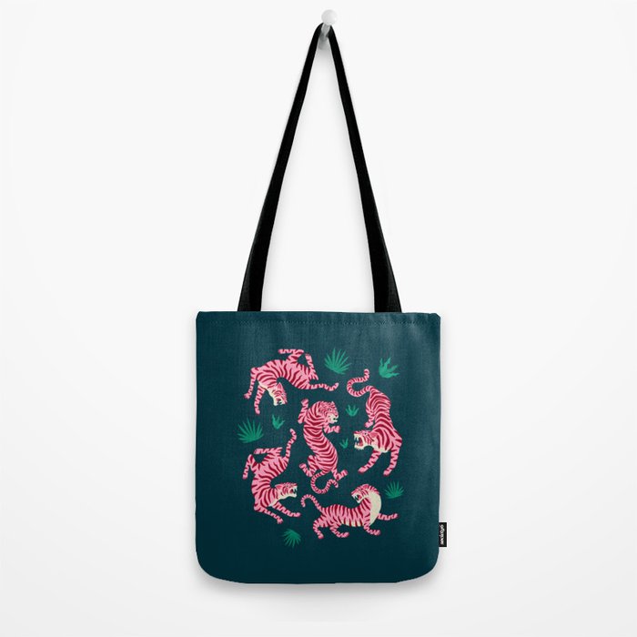 Night Race: Pink Tiger Edition Tote Bag Gallery Image 2