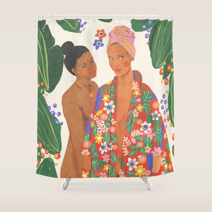 Girlfriends Shower Curtain Gallery Image 1