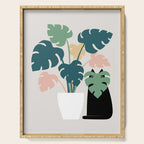Cat and Plant 21: Leaf Me Alone Serving Tray Gallery Image 1