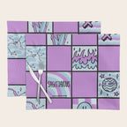 Sagittarius Checkered Print Placemat Gallery Image 1
